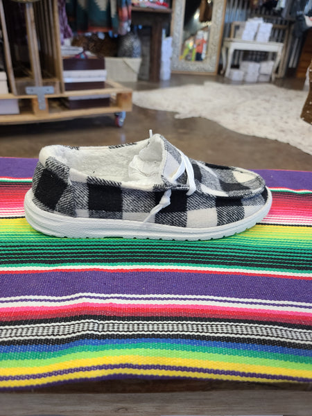 Gypsy Jazz Buffalo Plaid Black and White – Dusty Lace Corral