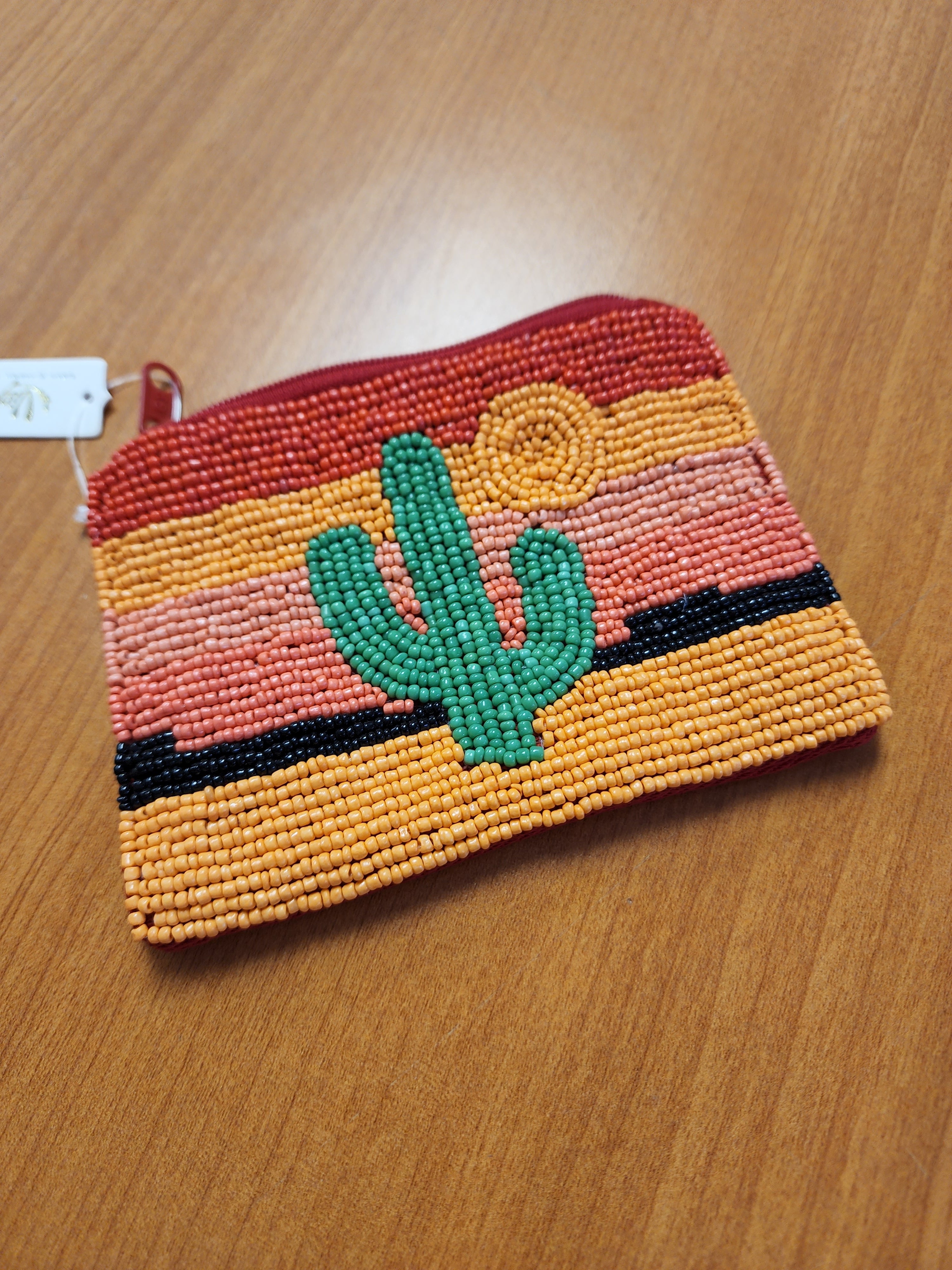 BEADED COIN BAG