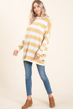 Load image into Gallery viewer, SOPHI STRIPED L/S BUTTON TOP
