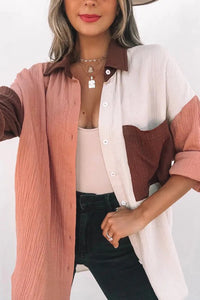 Colorblock Oversize Shirt