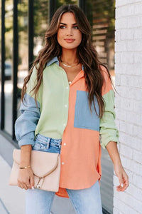 Colorblock Oversize Shirt